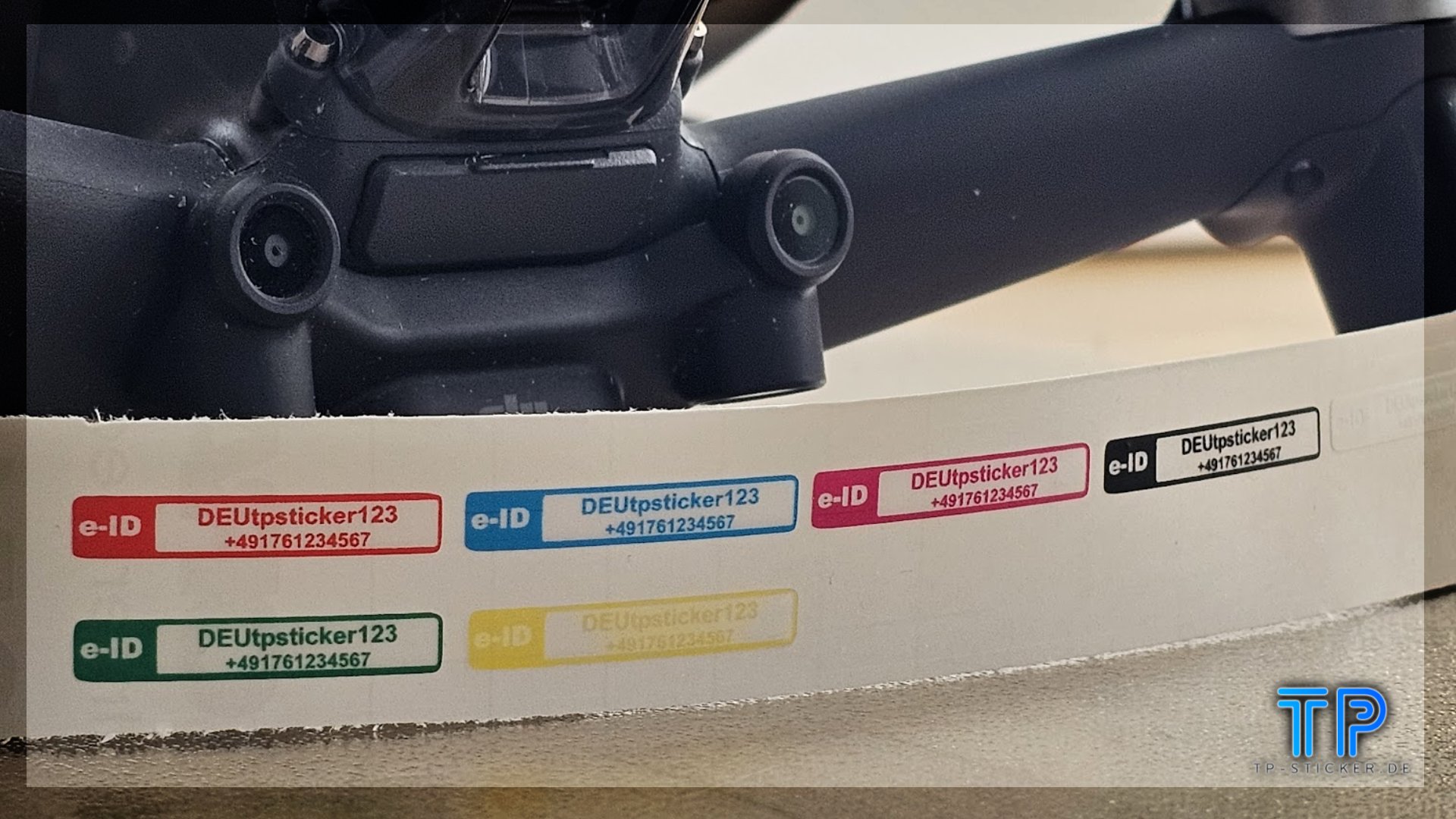 Drohnenkennzeichen transparent